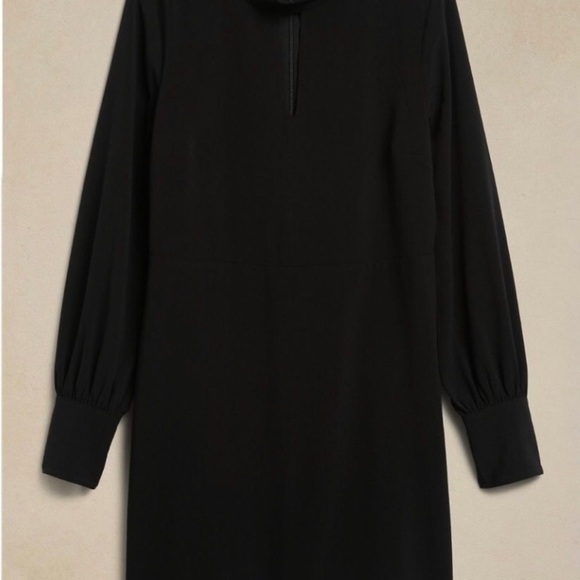 NWT! Banana Republic Black Sheath Mini Dress - Multiple 🦒 - Picture 6 of 7